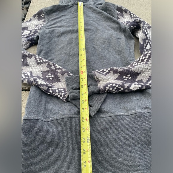 Lululemon Live Simply Ikat Apres Knit Ski Scuba Hoodie, Grey, sz 6 - Picture 11 of 14